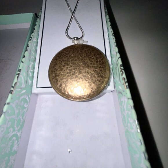 Scroll And Vine Silver Extra Long Pendant Reversible Necklace NIB 38" NOTE - Picture 4 of 9